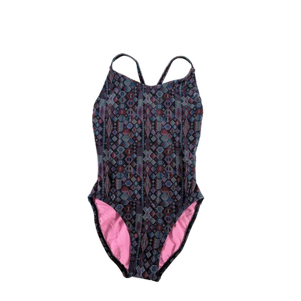 Dolfin Uglies Women's Size 30 XS One Piece‎ Swimsuit Geometric Diamond NWT